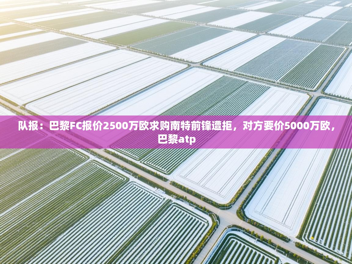 队报:巴黎FC报价2500万欧求购南特前锋遭拒,对方要价5000万欧,巴黎atp 第1张